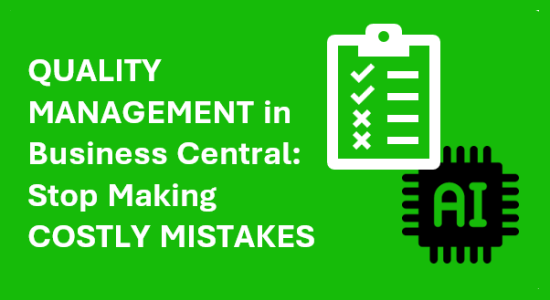 Quality Management in Microsoft Dynamics 365 Business Central