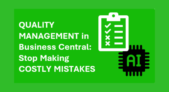 Quality Management in Microsoft Dynamics 365 Business Central