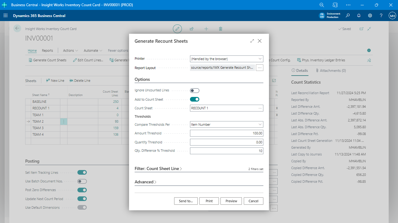Warehouse Insight Interface