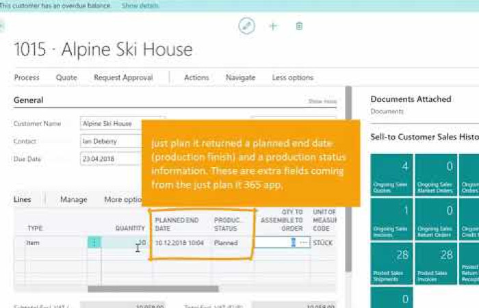 Visual scheduling add-on for manufacturers using Dynamics 365 BC Essentials
